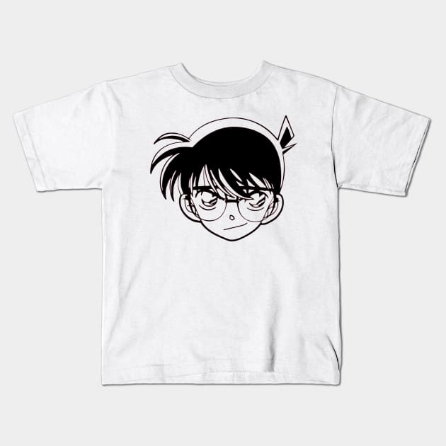 Case Closed Edogawa Conan Kids T-Shirt by OtakuPapercraft